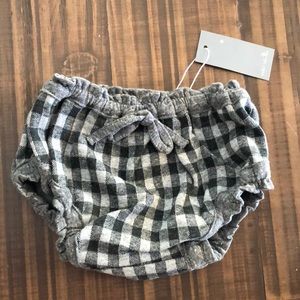 Miki Miette Flannel Plaid Baby Bloomers - NWT